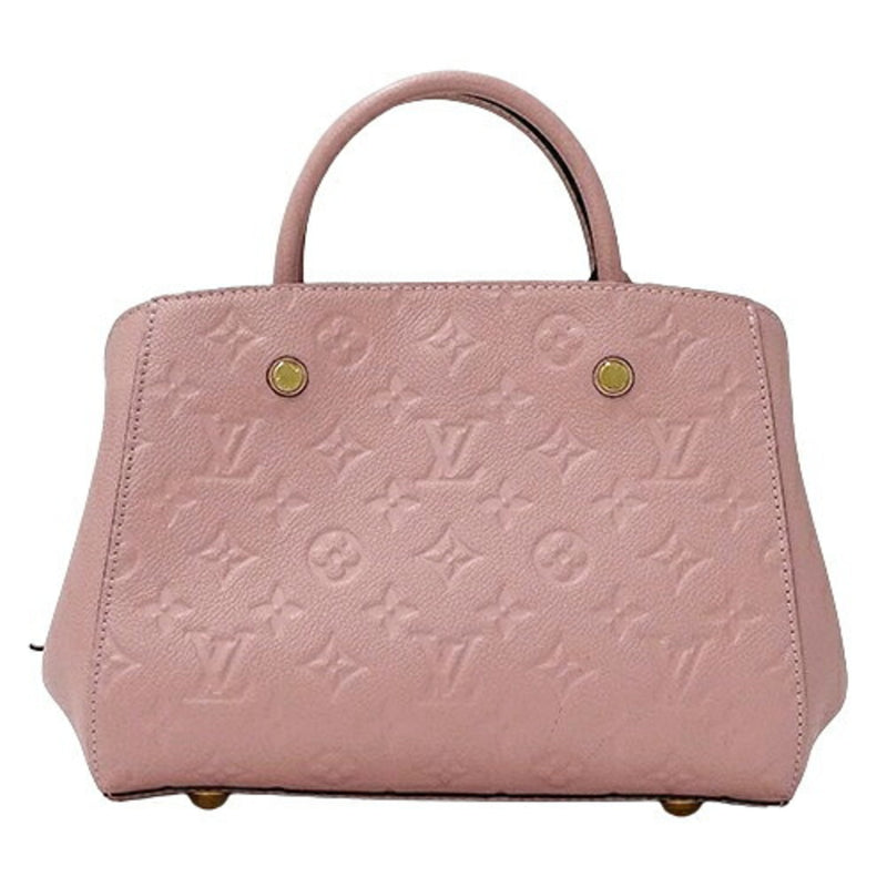 Louis Vuitton LOUIS VUITTON Bag Monogram Empreinte Women's Handbag Shoulder 2way Montaigne BB M44123 Pink Compact