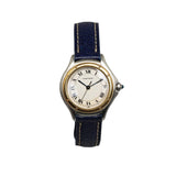 Cartier Panthere Cougar SM Watch W350058A Quartz Ivory Dial Stainless Steel Plated Leather Women's CARTIER