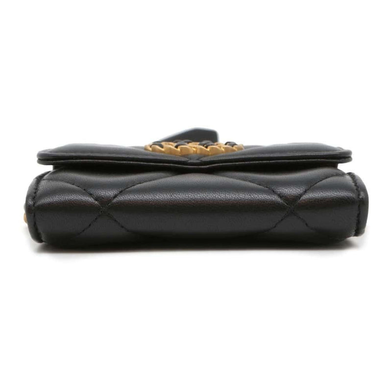 Chanel Chain Wallet 19 Flap Matelasse Lambskin AP2409 CHANEL Black