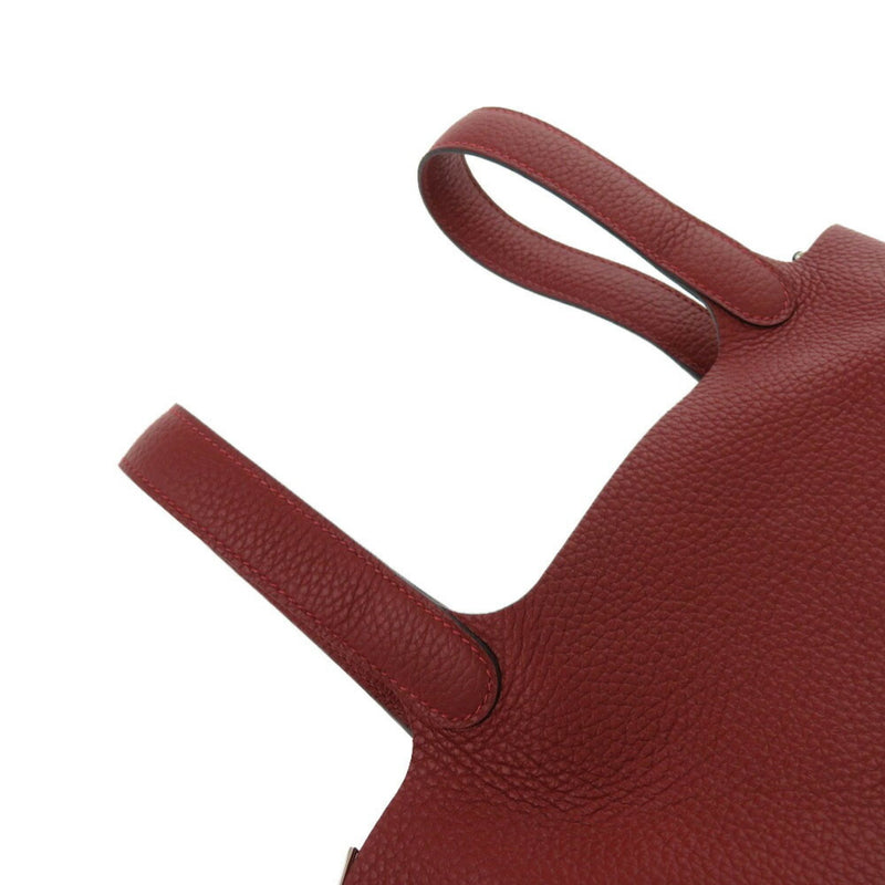 Hermes Picotin Lock PM Taurillon Clemence Rouge H U Stamp Handbag Red 0862 HERMES