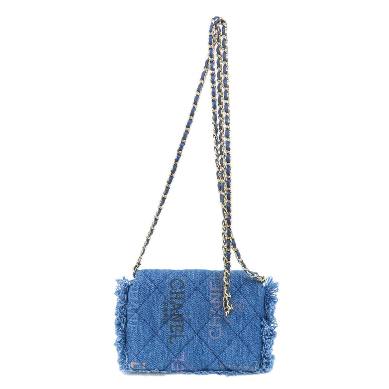 Chanel Chain Shoulder Matelasse Bag Denim Women's CHANEL