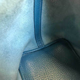 Hermes Picotan Lock PM Blue Jean Handbag B+ Rank Togo HERMES