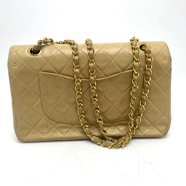 Chanel A01112 CC Mark Chain shoulder Shoulder Bag Beige GoldHardware