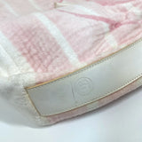 Chanel beach bag shoulder drawstring bag Shoulder Bag pink White