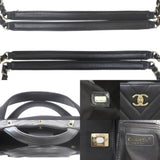 CHANEL V-stitch 2way small tote bag chain