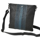 Bottega Veneta Shoulder Bag Crossbody Men's BOTTEGA VENETA Intrecciato Leather Navy Blue Multi