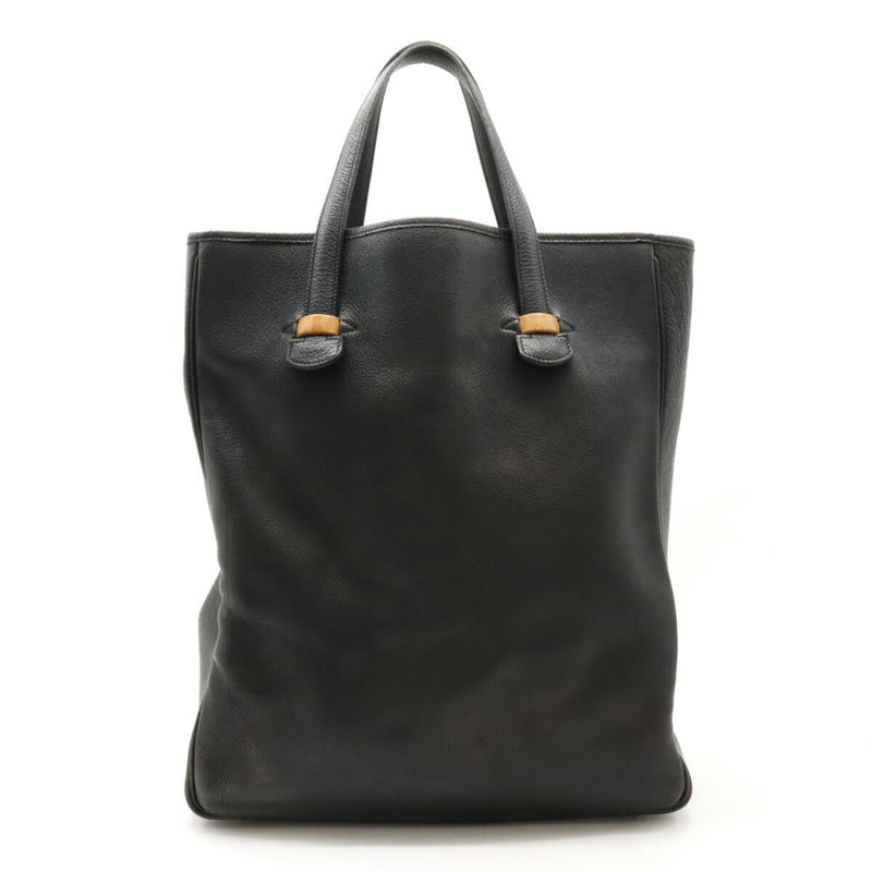 HERMES Hermes Gallop Tote Bag Large Leather Black A Stamp