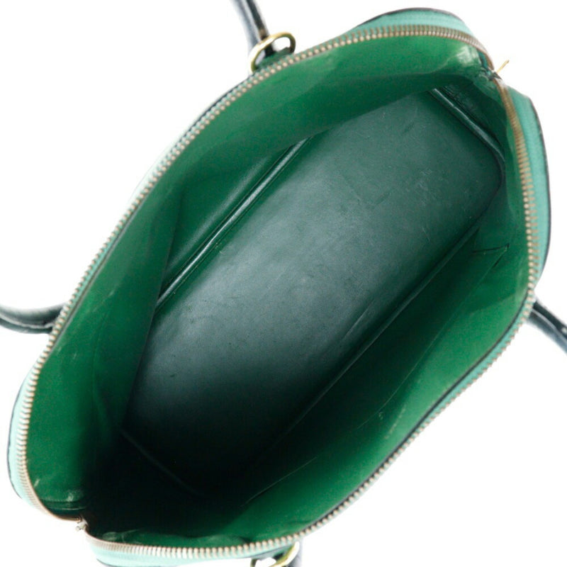 HERMES Bolide 35 Handbag Bicolor Couchevel Made in France 1992 Green/Navy 〇V Shoulder Bag 2way Zipper Bolide35 Ladies