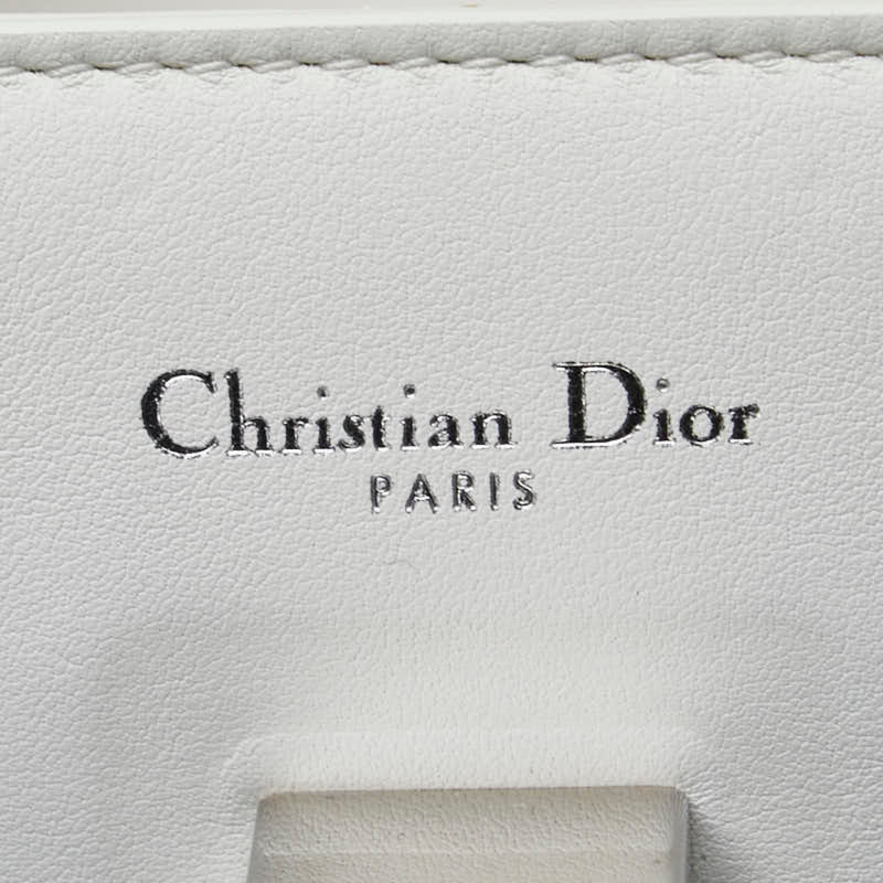 Christian Dior Dior DiorEver Handbag Shoulder Bag White Leather Women's