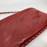 Chanel A48547 10A bag shoulder chain Shoulder Bag Red SilverHardware