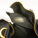 Chanel Boston Bag Caviar Skin Black Women's