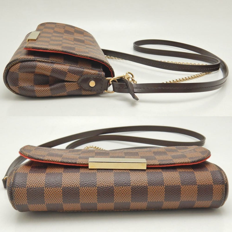 LOUIS VUITTON Damier Favorite PM N41276 Shoulder Bag Ebene 251608