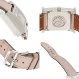 Hermes HH1.210 H Watch Stainless Steel Leather Ladies HERMES