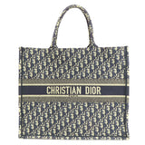 Christian Dior Book Tote Bag Canvas Women's