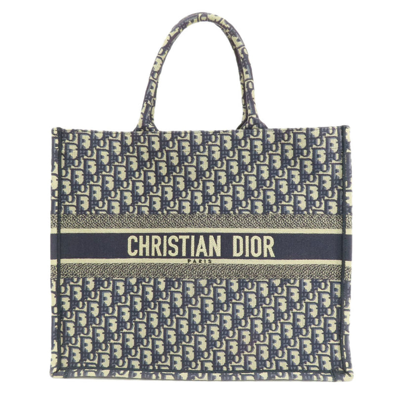 Christian Dior Book Tote Bag Canvas Women's