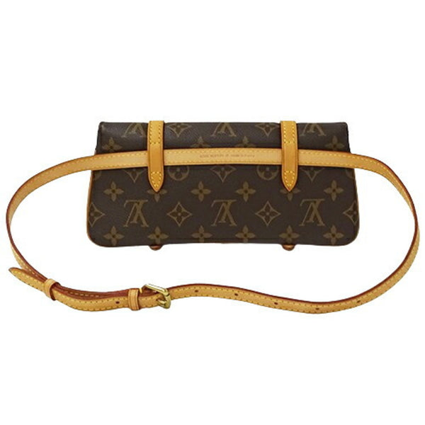 LOUIS VUITTON Bag Monogram Women's Waist Second Clutch Pouch 2way Pochette Marel M51159 Brown