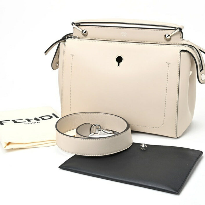 FENDI.com Shoulder Bag 8BN293 Leather Beige S-155896