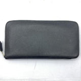 HERMES Azap Long Classic Hermes Wallet Round Black