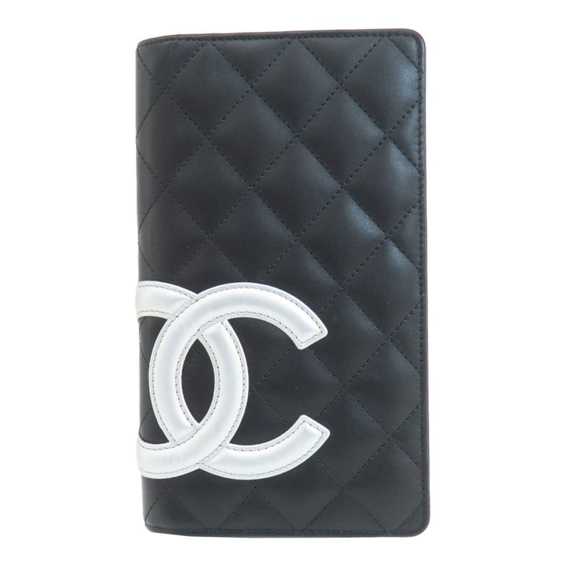 Chanel Cambon Line Long Wallet Calfskin Women's