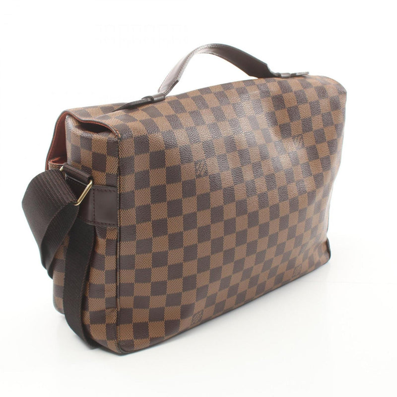 Louis Vuitton Broadway Damier Ebene Shoulder Bag Coated Canvas Leather Men's Women's Brown N42270