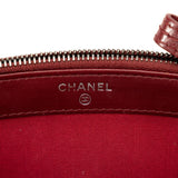 CHANEL Gabrielle de Chanel Small Hobo Chain Shoulder Bag A94505 Wine Red Tweed Calfskin Women's