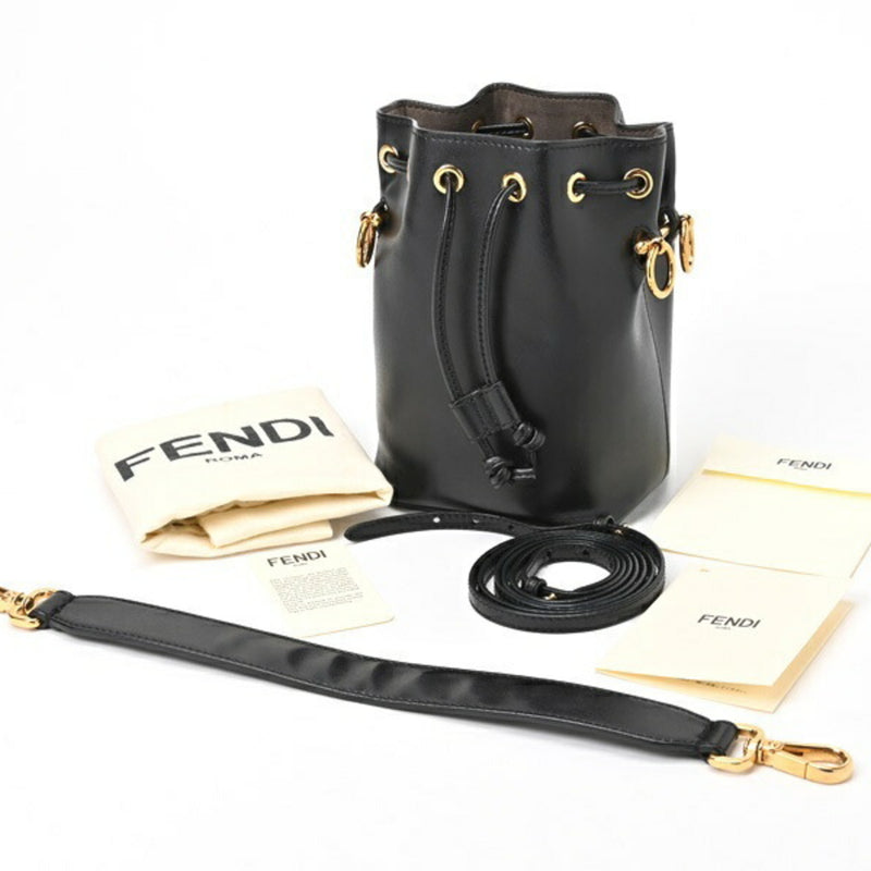 FENDI Mon Tresor Bag 8BS010 A0KK F0KUR Leather Black S-155700