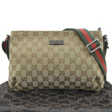 GUCCI GG Canvas Sherry Line Shoulder Bag 189749 001998 Beige