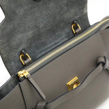 CELINE Belt Bag Handbag Shoulder Leather Grey 189153