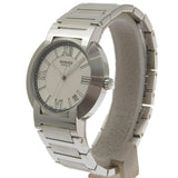 Hermes Nomad Watch NO1.710 Stainless Steel Swiss Made Silver Quartz Analog Display White Dial Men's