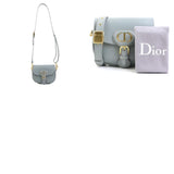 Christian Dior Shoulder Bag Bobby Small Leather Gray Gold Women's e58487f