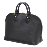 LOUIS VUITTON Louis Vuitton Alma Handbag Epi Noir M52142 MI0080