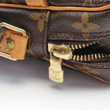 Louis Vuitton Danube Monogram Shoulder Bag, Coated Canvas, Leather, Women's, Brown, M45266