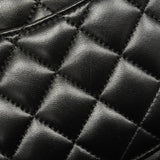 Chanel Shoulder Bag Matelasse Lambskin Black Ladies