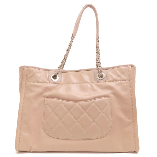 Chanel Deauville MM Tote Bag Calfskin Women's