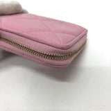 Chanel CC Mark CC wallet/wallet coin purse pink SilverGoldHardware