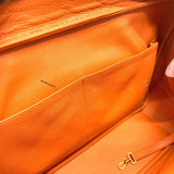 Hermes 2WAY Shoulder Bag Hand Bag Orange Based