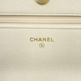 Chanel Chain Wallet 19 Coco Mark Matelasse Lambskin AP0957 CHANEL White