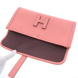 Hermes HERMES Jije Elan 29 Clutch Bag Swift Pink D Engraved