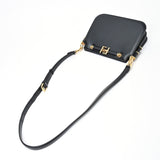 FENDI Touch Small Shoulder Bag 8BT349 Leather Black S-156199