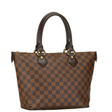 Louis Vuitton Damier Saleya PM Handbag Tote Bag N51183 Brown PVC Leather Women's LOUIS VUITTON