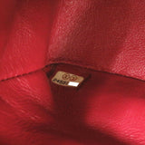 Chanel Matelasse 30 Double Flap Caviar Skin Red Silver Chain Shoulder Bag 24th Series Coco Mark Lid 0004 CHANEL