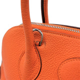 HERMES Bolide 31 Handbag Shoulder Bag Taurillon Clemence Leather Fu Orange