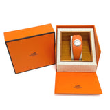 Hermes FG2.110 Quartz Wristwatch Silver Orange