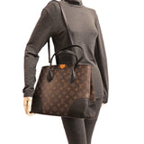 Louis Vuitton Flandrin Ladies Handbag M41595 Monogram Macassar Brown