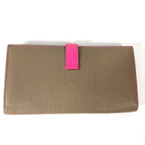 Hermes HHardware Long wallet Long Wallet Etoupe/Rose Tyrian pink gray