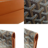 Goyard Herringbone Pattern Long Wallet Coated Canvas Women's