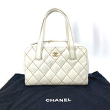 Chanel CC Mark bag Vintage Mini Duffle Bag Shoulder Bag Hand Bag White