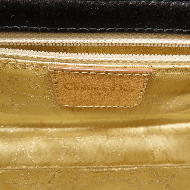 Christian Dior Lady Handbag Satin Women's CHRISTIAN DIOR