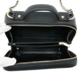 Chanel Chain Shoulder Bag CC Filigree Vanity Caviar Skin A93343 CHANEL Black