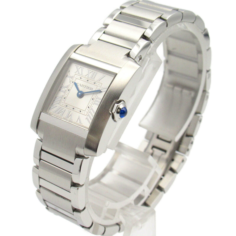 CARTIER Tank Francaise SM Watch Stainless Steel Ladies Silver WSTA0065